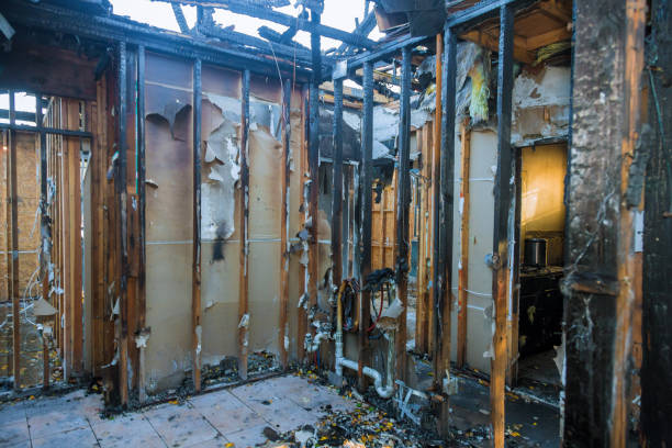 Professional Fire Damage Repair technician working in Gibbstown, NJ